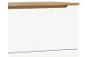 Sekretár s výklopným stolíkom Scandi, biela/dub nox