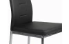 Jedálenská stolička Melania, čierna ekokoža
