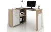 Rohový písací stôl Andy, dub sonoma/biela