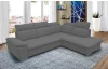 Rohová sedacia súprava Aldon, šedá tkanina, pravý roh