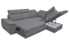Rohová sedacia súprava Aldon, šedá tkanina, pravý roh
