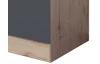 Dolná kuchynská skrinka Tiago US100, dub san remo/šedá, šírka 100 cm