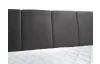 Posteľ boxspring Fresco 180x200 cm, tmavo šedá látka