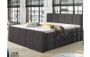 Posteľ boxspring Fresco 180x200 cm, tmavo šedá látka
