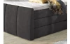 Posteľ boxspring Fresco 180x200 cm, tmavo šedá látka