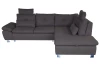 Rohová sedacia súprava Madeira 2A, tmavá šedá látka, pravý roh