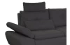 Rohová sedacia súprava Madeira 2A, tmavá šedá látka, pravý roh