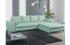 Rohová sedacia súprava Yoko, mentolovo zelená látka