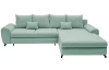 Rohová sedacia súprava Yoko, mentolovo zelená látka