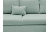 Rohová sedacia súprava Yoko, mentolovo zelená látka