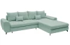 Rohová sedacia súprava Yoko, mentolovo zelená látka