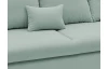 Rohová sedacia súprava Yoko, mentolovo zelená látka