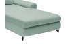 Rohová sedacia súprava Yoko, mentolovo zelená látka