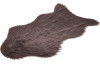 Koberec Umelá kožušina 90x50 cm, tmavo šedá/hnedá
