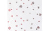 Vianočný obrus Červené vločky, biely, 80x80 cm