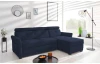 Rohová sedacia súprava Harris, námornícka modrá látka, pravý roh
