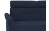 Rohová sedacia súprava Harris, námornícka modrá látka, pravý roh