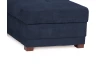 Rohová sedacia súprava Harris, námornícka modrá látka, pravý roh