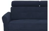Rohová sedacia súprava Harris, námornícka modrá látka, pravý roh