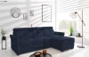 Rohová sedacia súprava Harris, námornícka modrá látka, pravý roh