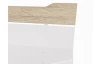 Posteľ s úložnými zásuvkami Asko 180x200 cm, biela/dub sonoma