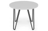 Okrúhly konferenčný/odkladací stolík Prado 50 cm, biely
