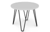 Okrúhly konferenčný/odkladací stolík Prado 50 cm, biely