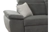 Rohová sedacia súprava Alabama, dymovo šedá látka, pravý roh, bez rozkladu