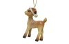 Závesná vianočná dekorácia (2 druhy) Srnka s čiapkou