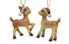Závesná vianočná dekorácia (2 druhy) Srnka s čiapkou