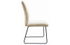 Jedálenská stolička Sephia, svetlobéžová štruktúrovaná látka