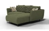 Rohová sedacia súprava Salo, zelená látka