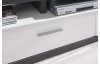 Obývacia stena Caracas kombi 333, grafit/biely lesk, s osvetlením
