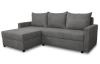 Univerzálna rohová sedacia súprava Brest, stredne šedá látka