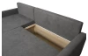 Univerzálna rohová sedacia súprava Brest, stredne šedá látka