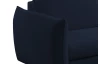 Rohová sedacia súprava Glow, námornícka modrá látka, pravý roh