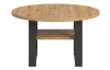 Okrúhly konferenčný stolík Seattle, dub artisan/antracit