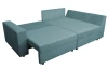 Rohová sedačka Brian, tyrkysová štrukturovaná látka