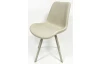 Otočná jedálenská stolička Colette, béžová tkanina