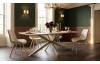 Otočná jedálenská stolička Colette, béžová tkanina