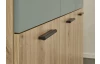 Komoda so zásuvkami Savina 135 cm, dub artisan/šalvia
