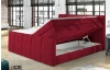 Posteľ boxspring Fresco 180x200 cm, červená látka