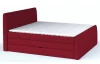 Posteľ boxspring Fresco 180x200 cm, červená látka