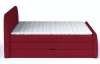 Posteľ boxspring Fresco 180x200 cm, červená látka