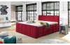 Posteľ boxspring Fresco 180x200 cm, červená látka