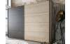 Šatníková skriňa Brüssel, 250 cm, kamenný dub/šedá