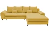 Rohová sedacia súprava Yoko, žltá látka