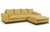 Rohová sedacia súprava Yoko, žltá látka