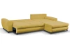 Rohová sedacia súprava Yoko, žltá látka