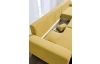 Rohová sedacia súprava Yoko, žltá látka